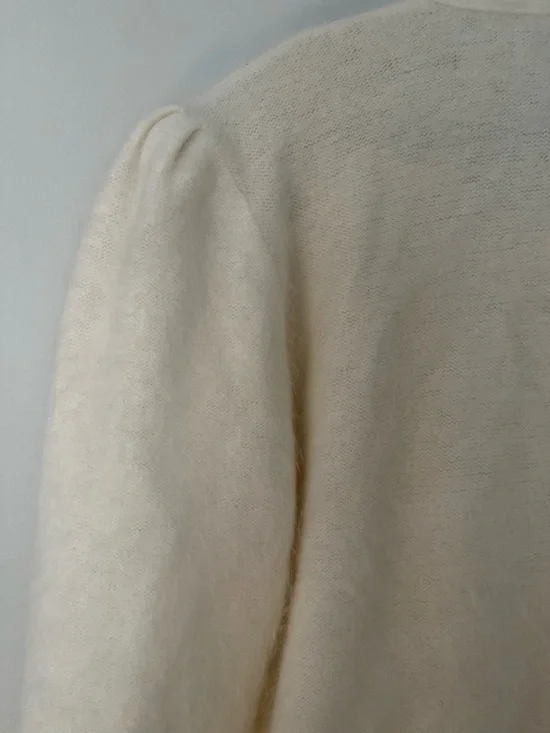 Vintage 80s Eddie Dassin Beaded Angora Cardigan, Size Medium - Picture 10 of 15